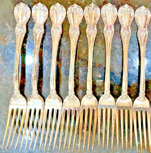 Towle Old Master Sterling Silver 8 Each Dinner Forks 7 3/4" NEW