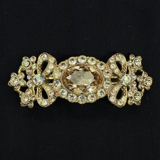 Michal Negrin Romantic hand made Crystals hair clip Made in Israel