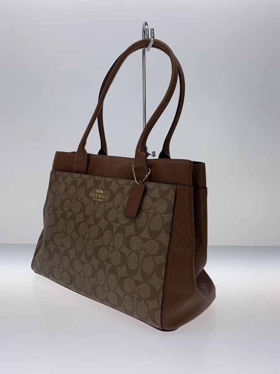 COACH Tote Bag Procurement PVC BRW F31475 thumbnail 2