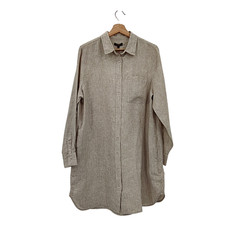 Quince Gray Basic Sleeved Dress Large
