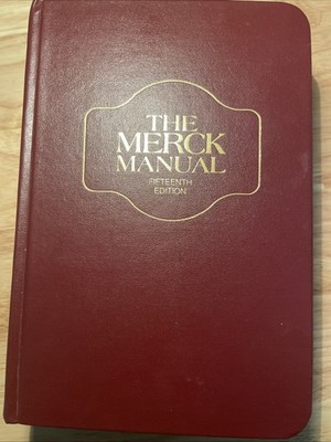 THE MERCK MANUAL Of Diagnosis And Therapy 15th Fifteenth Edition Hardcover Book