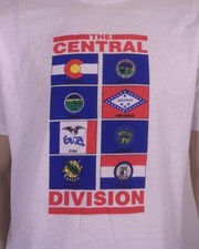vintage 80s single stitch Shearson Lehman Brothers T-Shirt State Seals thin XL