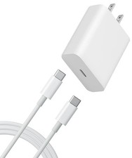 18W Fast Home Charger PD Type-C 6ft USB-C Cable Quick Power Adapter for Tablets