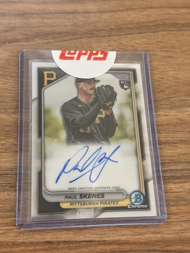 2024 Bowman Chrome - Chrome Rookie Autographs Paul Skenes #CRA-PS Pirates
