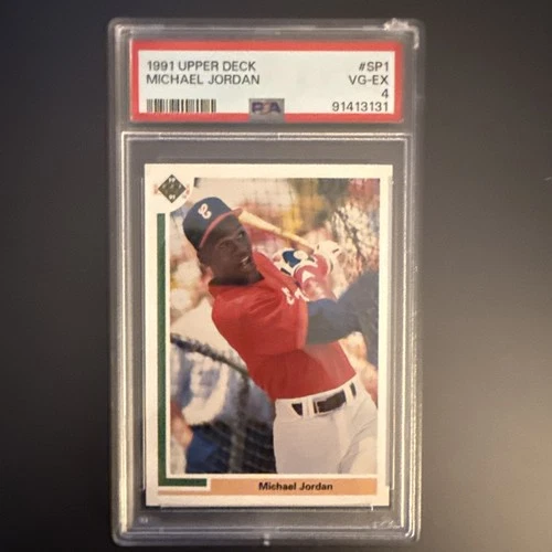 1991 Upper Deck Michael Jordan SP1 Baseball Card PSA 4 VG-EX Rare Crossover 🔥