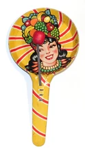Vintage T. Cohn Inc. Tin Lithograph Noise Maker Antique Litho Chiquita Toy USA