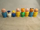 Vintage 1974 1984 Fisher Price Little People Big Jumbo Figure Lot of 8