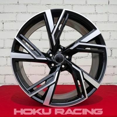4X 20 Zoll RS6 4K C8 Style Schwarz 5X112 ET31 Felgen passend für Audi A5 A6... - Bild 1 von 4