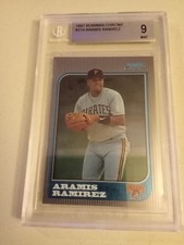 1997 Bowman Chrome Aramis Ramirez #214 Graded BGS 9 MINT Rookie Baseball Card RC. rookie card picture