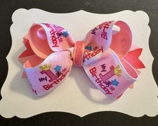My First Birthday Hairbow Custom Made With Free Shipping