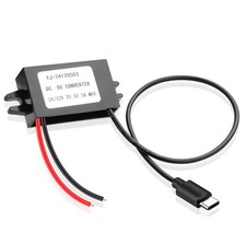 15W DC 12V/24V To 5V USB C Step Down Converter Car Power Transformer Module