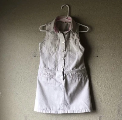Cherokee Dress Y2K Light Tan Khaki Button Down Casual Sleeveless Dress XS 4/5 - Image 1 of 4