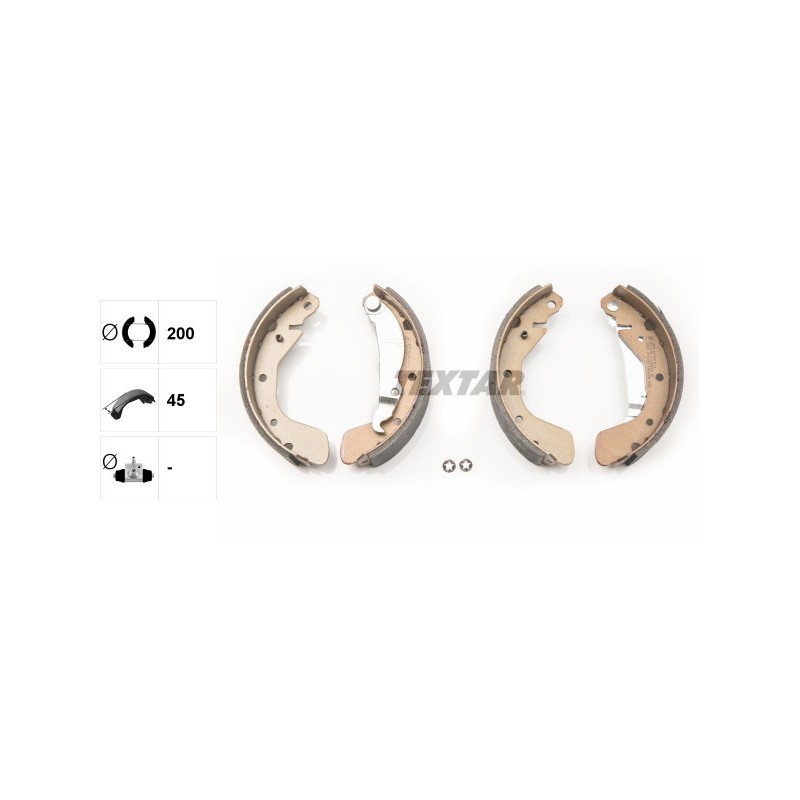 TEXTAR 91044900 Brake Shoe Set Rear for Astra Nubira Vectra Cavalier Lanos Nexia