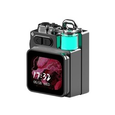 Metal Mechanical Speaker with LED Display Screen RGB Desktop Subwoofer4508