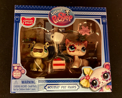 Littlest Pet Shop Holiday Pet Pairs Capycino/Capriccio & Biscatti #269 #270