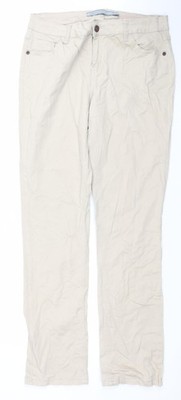 Dunnes Stores beige gerade Damenjeans Größe 14L Baumwollmischung klassische Passform
