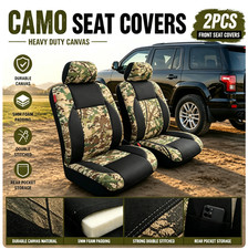 For Toyota Fj Cruiser Car Front Seat Covers Heavy Duty Camouflage Canvas 2pcs For Toyota Fj Cruiser Car Front Seat Covers Heavy Duty Camouflage Canvas 2pcs