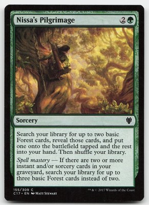 Nissa's Pilgrimage #155 (LP) Commander 2017 C17 Magic MTG