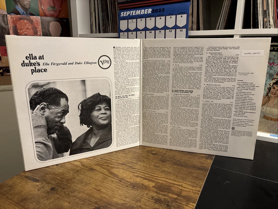 Ella At Duke's Place 1984 Reissue - Gatefold Stereo Vinyl LP - VG+/VG+ - Image 3 of 4