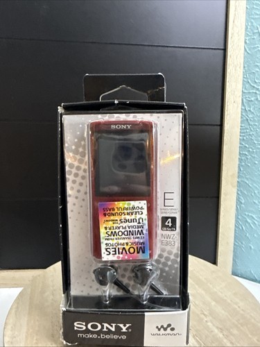 Sony Walkman E Series rot 4GB MP3 Digital Media Player NWZ-E383 neu im Karton Y2K