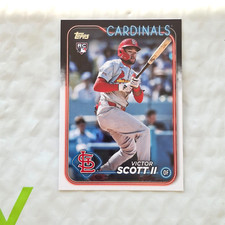 2024 TOPPS Update - Victor Scott II  - Rookie Card # US 2 - NRMNT/MINT