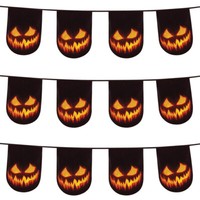 6M KüRbis Girlande / Halloween Pvc Wimpelkette Kunststoff Party AußEn Deko