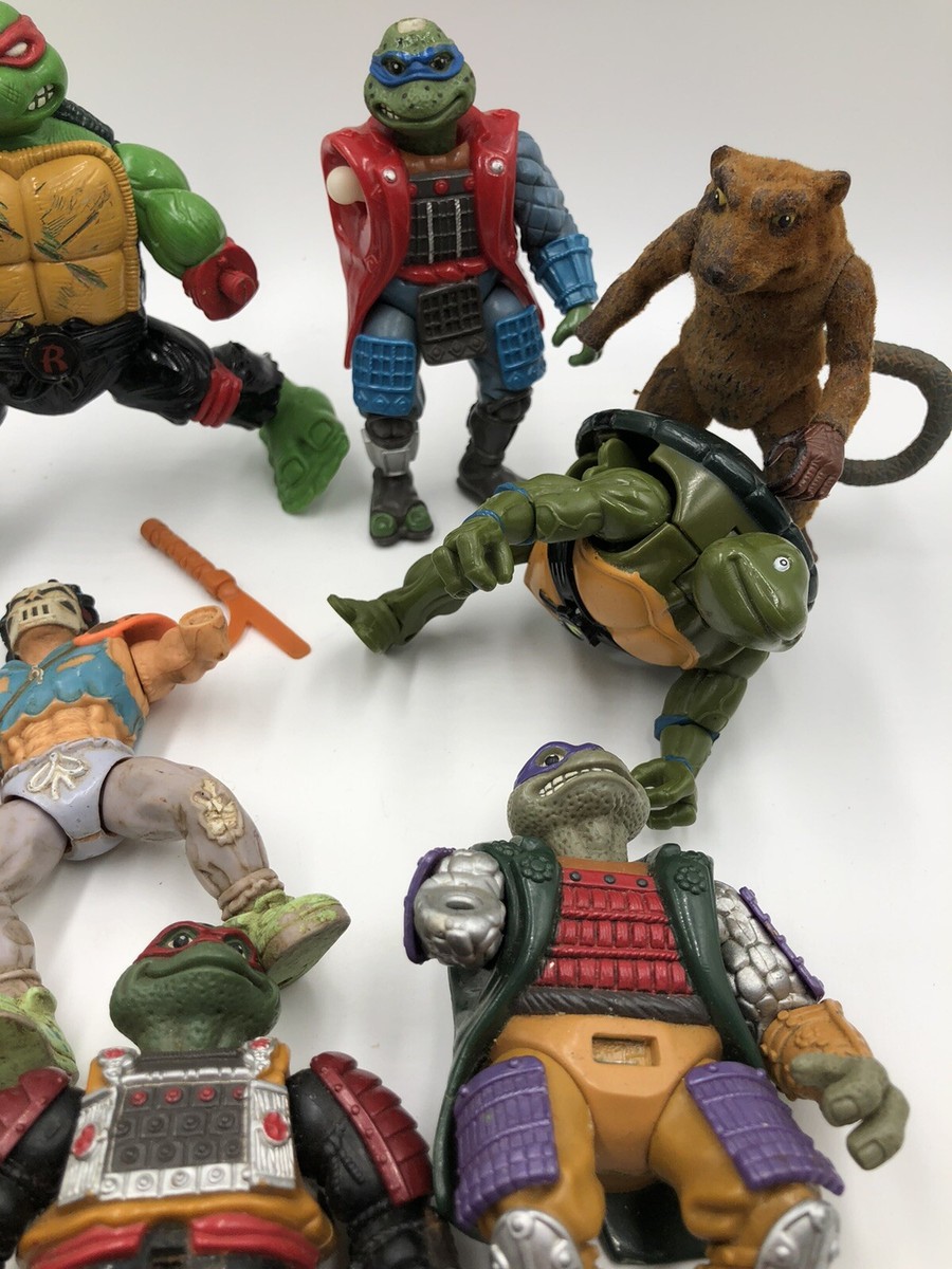 Lot of Vintage 80's & 90's TEENAGE MUTANT NINJA TURTLES FIGS