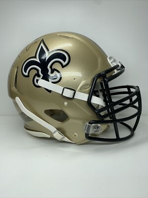 New Orleans Saints Game Used Football Helmet #79 Signed by Michael