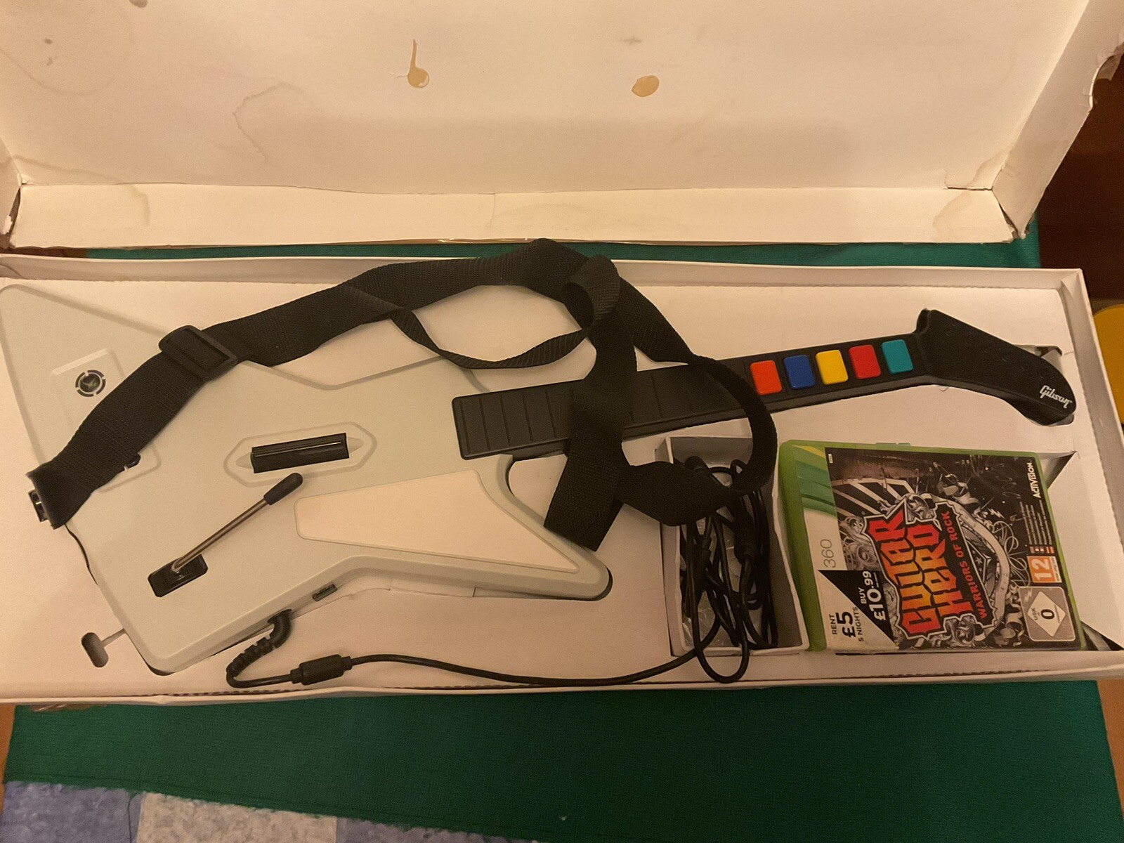 Red Octane Guitar Hero Gibson Xplorer Wired Guitar For Microsoft Xbox