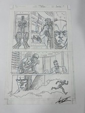 The Flash CW Zero Year Issue 7 Original Art Phil Hester 