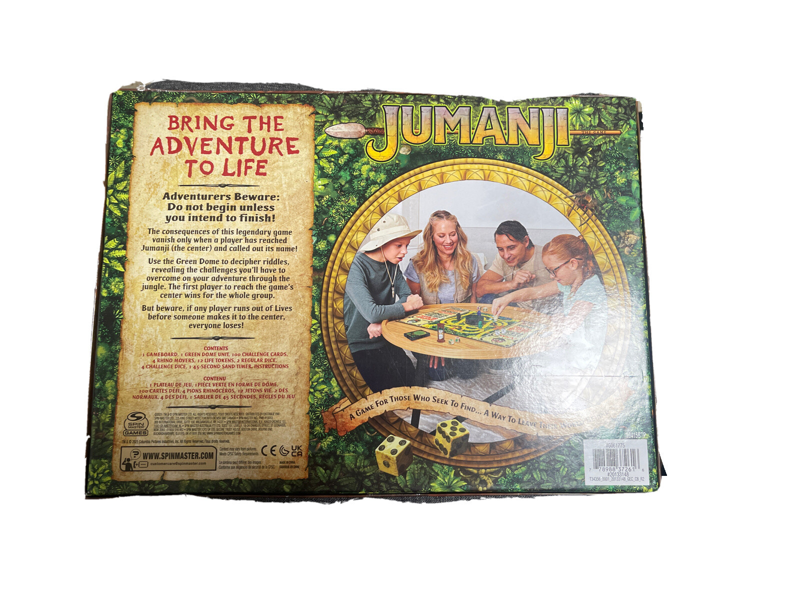 Jumanji The Game The Classic Scary Adventure Family Board Game 2021 Edition  New | eBay
