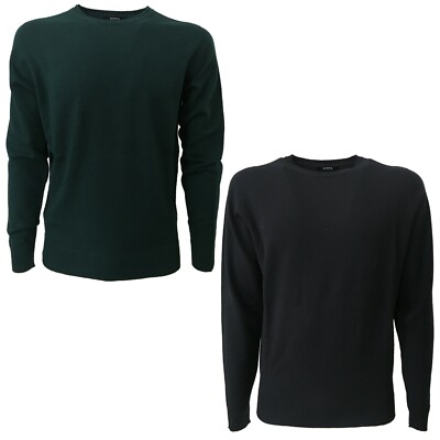 Pullover Herren Rundhalsausschnitt Alpha Studio Mod AU-1160C 100% Wolle Merino