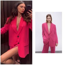 Zara Women Oversided Blazer Fuchsia 4661/400
