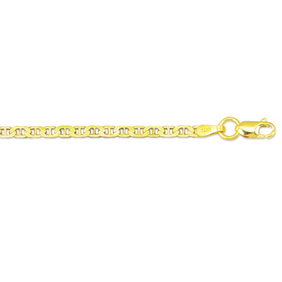 14k Gelbgold 18'' Massiv Mariner Glieder Anhänger Kette Halskette 1,7 mm 2 Gramm