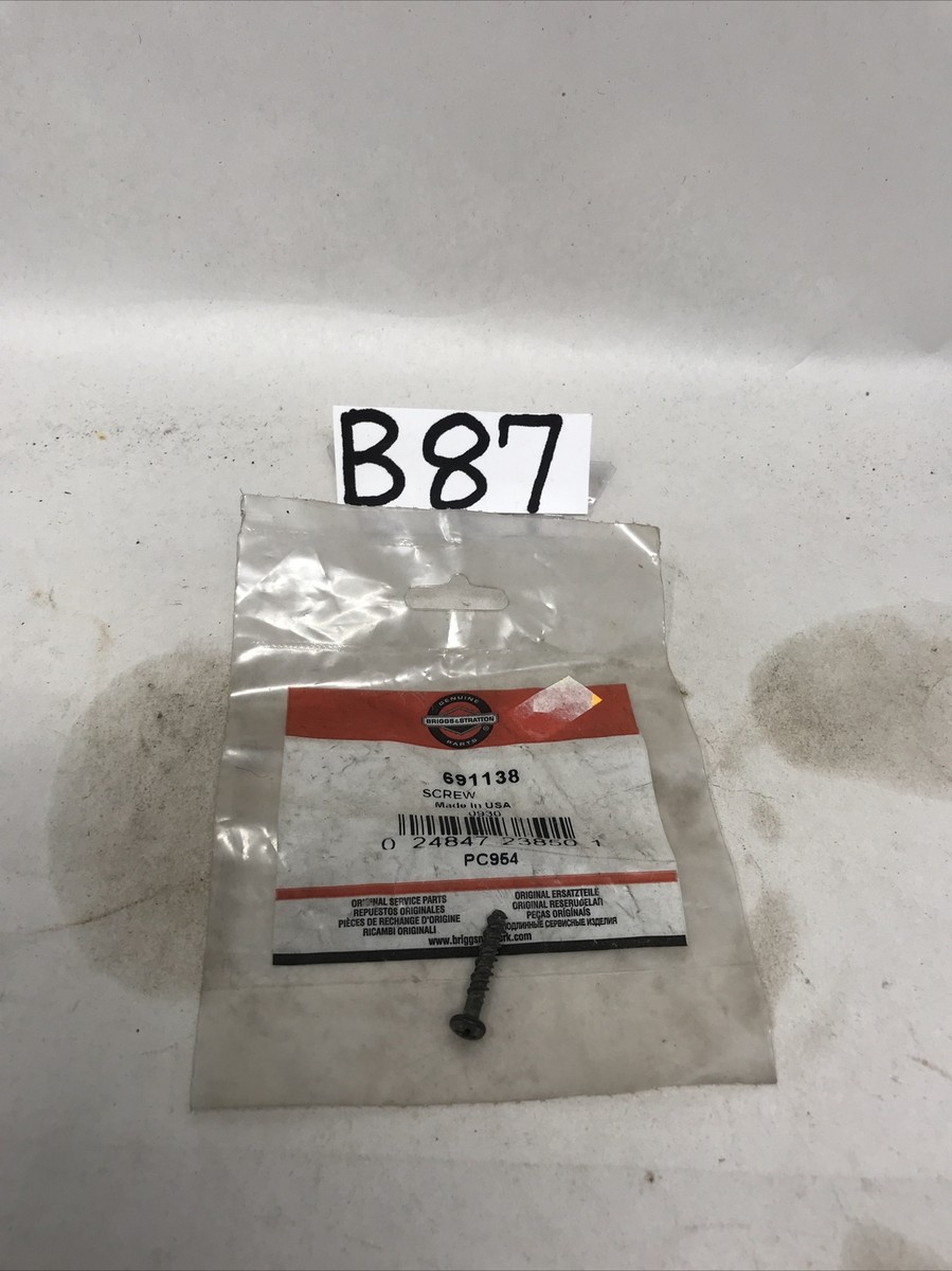 Briggs & Stratton 691138 Screw Replaces # 95050, 691138 NOS