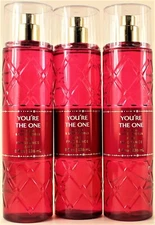 QTY 3 - Bath & Body Works YOURE THE ONE Fine Fragrance Body Mist Spray 8 Oz