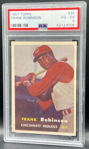 1957 Topps Frank Robinson RC Rookie PSA 4 VG-EX Cincinnati Reds #35 - Picture 1 of 10