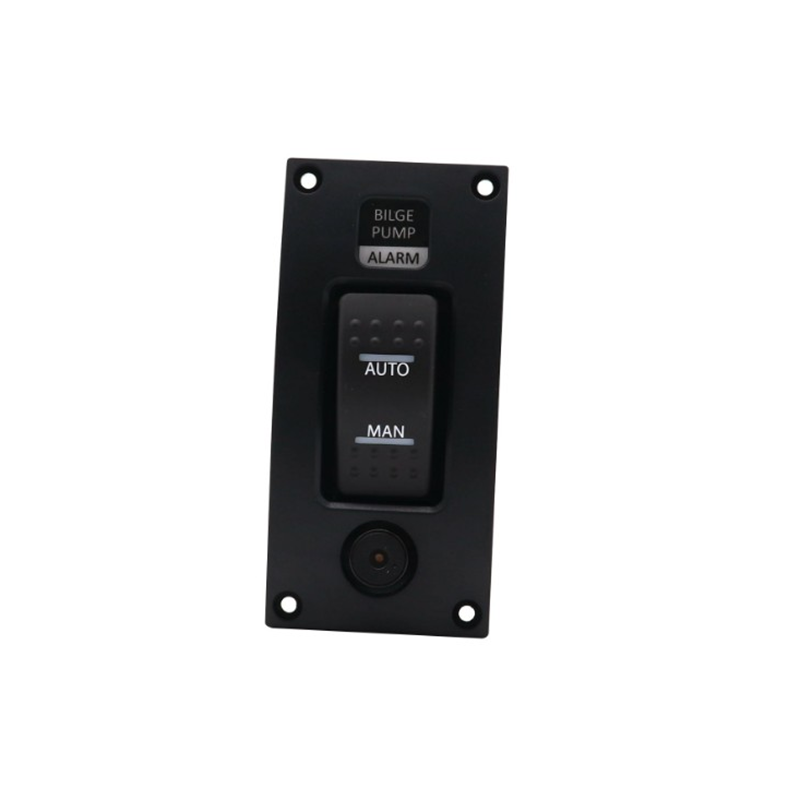 3Way Marine Boat Bilge Pump Switch Panel Deck Cleaning Control Panel With Alarm eBay