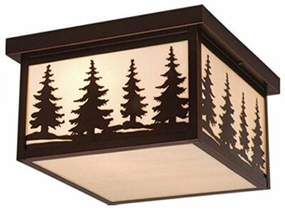 Vaxcel OF33412BBZ Yosemite 12-Inch Outdoor Ceiling Light, Burnished Bronze