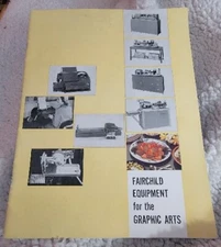 Fairchild Equipment For The Graphic Arts,catalog