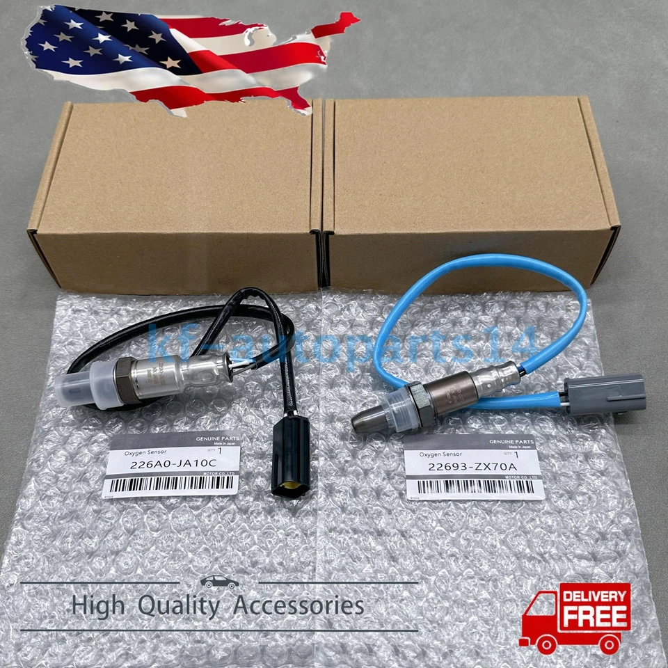 Nuevo sensor de oxígeno O2 aguas arriba y aguas abajo 2 piezas para Nissan Altima 2007-2013 2,5 L Foto 3 de 4