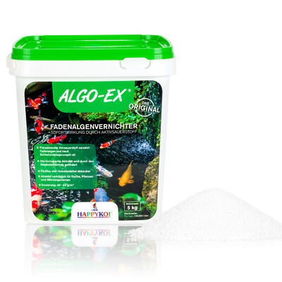 HAPPYKOI  ALGO EX Fadenalgenvernichter Faden Algen Vernichter Koi Teich - 5 kg