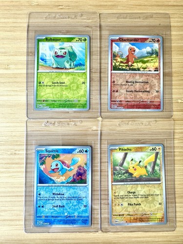 Pokemon Scarlet & Violet 151 - Costco Cosmo Foil Promo Set of 4 (SAFE SHIPPING) - Picture 2 of 2