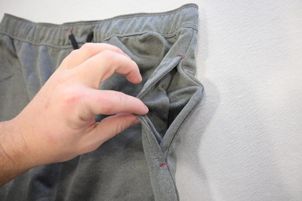 Pantalones Cortos de Gimnasio Spyder Gris Atléticos Con Bolsillos Elastizados Para Hombre Talla XL Foto 3 de 4