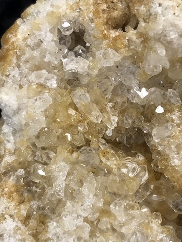 Geoda 4"+ Cristal Dorado Hierro Natural Citrino Cuarzo Racimo Muestra Mineral - Imagen 11 de 12