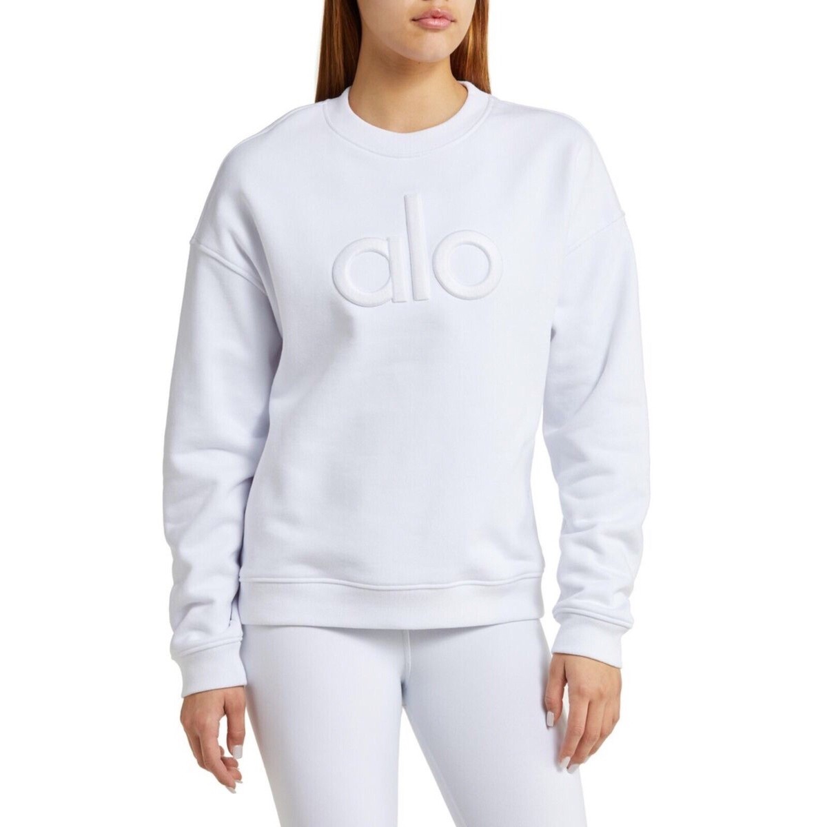 Alo Yoga Renown Emblem Heavy Weight Crew Neck Pullover