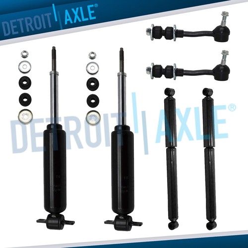 Dodge Dakota Durango Shock Absorbers + Sway Bar Links for All 4 Front