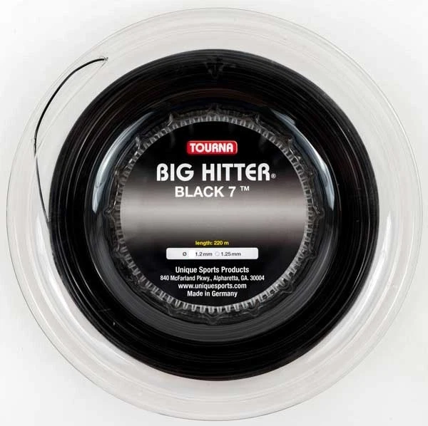 Tourna BIG HITTER BLACK 7 - 17 1.25mm (black) 726ft 220m Reel Tennis String