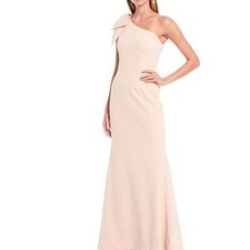 Eliza J Women’s One Long Shoulder Pink Dress - Size 12