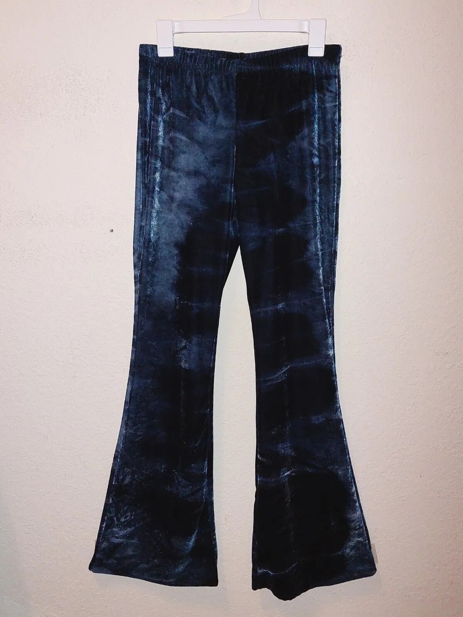 Tie Dye Velvet Pants Flare Leg Jr's L Blue New | eBay Tie Dye Velvet Pants Flare Leg Jr's L Blue New | eBay